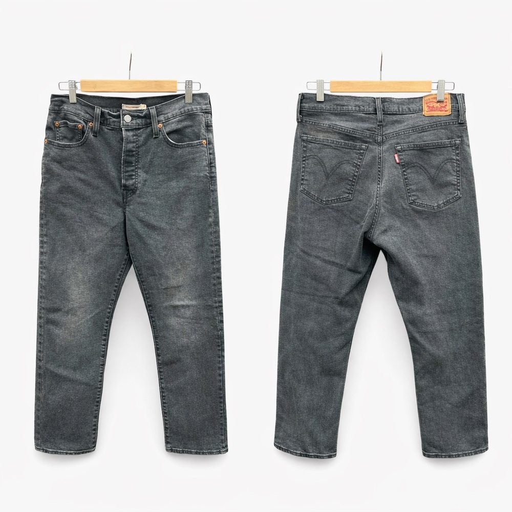 Levi’s Wedgie Straight Jeans Gray High Rise Button Fly 31 - Picture 6 of 8